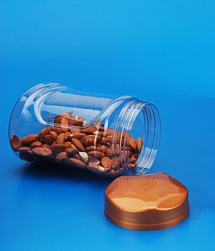 1100Ml Transparent Plastic Jar Food Grade Material 116 * 95 . 5 * 153MM